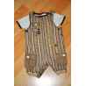 Ens. Salopette short SM + Tee shirt DPAM 6 mois