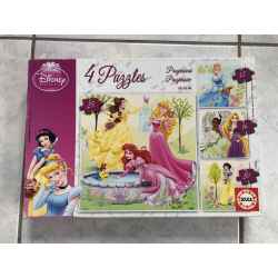 4 Puzzles Disney princesses
