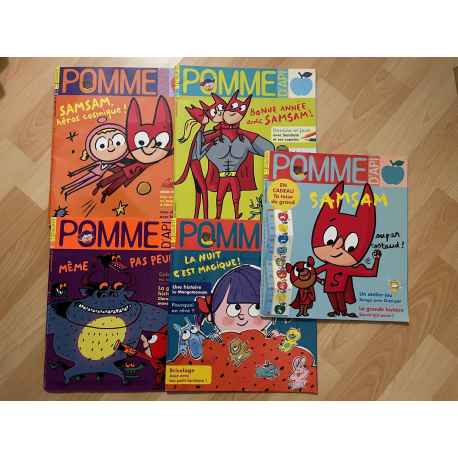 Lot de 5 Magazines Pomme D'api