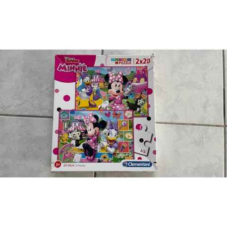2 Puzzles MINNIE 20 piéces