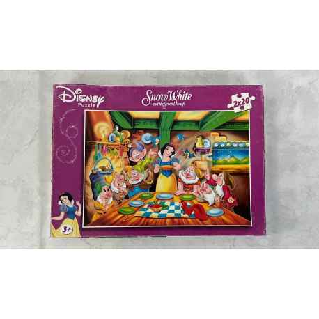 2 Puzzles Blanche Neige 20 piéces