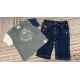 Ensemble 64 Tee shirt + jeans 6 mois