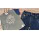 Ensemble 64 Tee shirt + jeans 6 mois