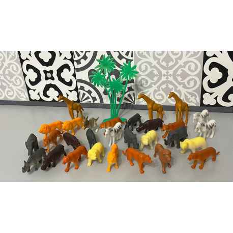 Lot d'animaux de la Savane