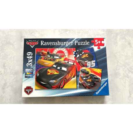 3 Puzzles CARS 49 piéces