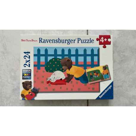 2 Puzzles PETIT OURS BRUN 24 piéces