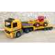 BRUDER Camion Plateau + Tractopelle