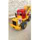BRUDER Camion Plateau + Tractopelle