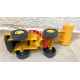 BRUDER Camion Plateau + Tractopelle