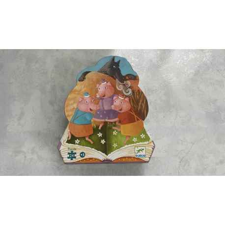 Puzzle DJECO les 3 petits cochons