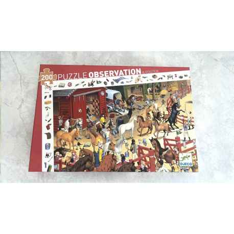 Puzzle DEJCO d'observation "l'équitation"