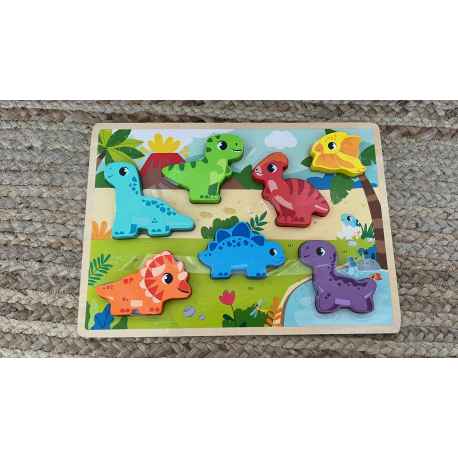 Puzzle en bois " les dinosaures"