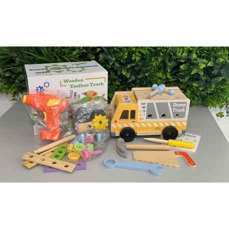 Camion en bois établi Neuf