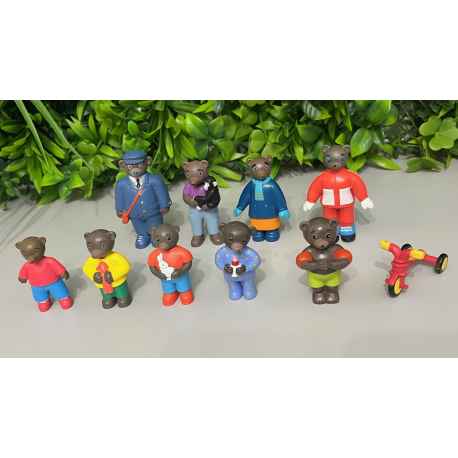 Lot Figurines Petit Ours Brun