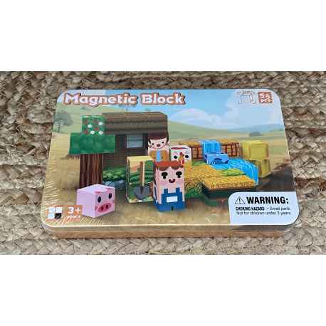 54 Blocs de constructions magnétiques Neufs