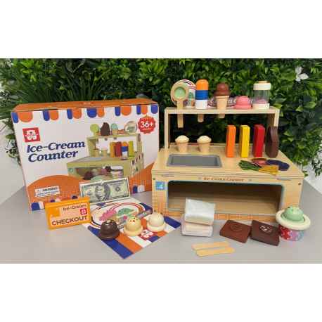 Stand à glace en bois Neuf