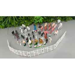 Lot 70 pièces d'animaux de la ferme