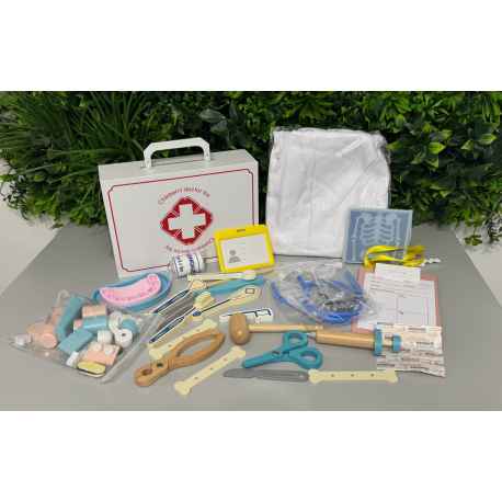 Mallette médecin/dentiste en bois Neuve
