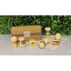 7 Jouets sensoriels en bois Neufs