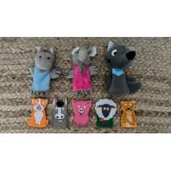 lot de 8 marionnettes