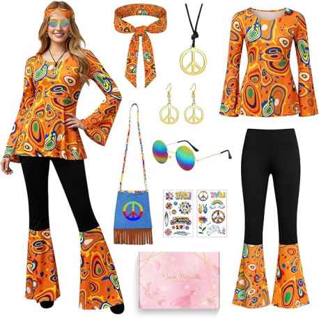 Déguisement Hippie T.M Neuf