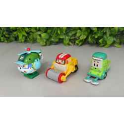 3 Véhicules ROBOCAR POLI