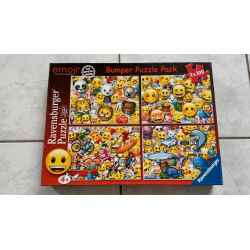 3 Puzzles EMOJI 100 pièces