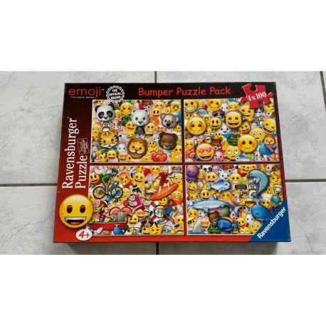 3 Puzzles EMOJI 100 pièces