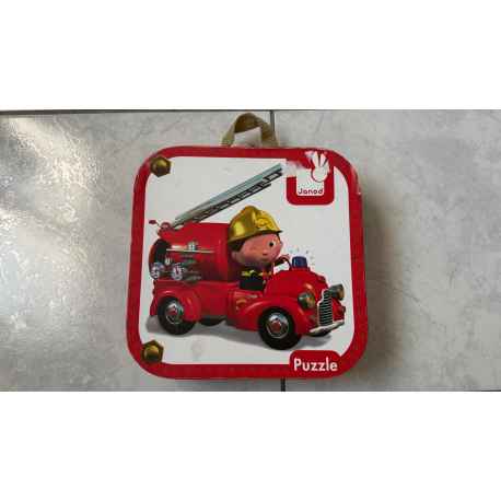 4 Puzzles Janod " Les pompiers"