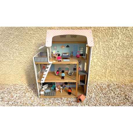 Grande Maison de Poupée en bois