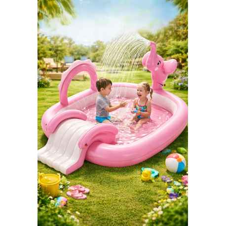 Piscine gonflable avec jets d'eau Neuve