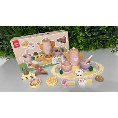 Service à thé en bois Neuf