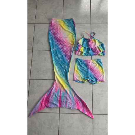 Maillot de bain Sirène 9/10 ans Neuf