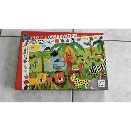 Puzzle d'observation " La jungle" DJECO