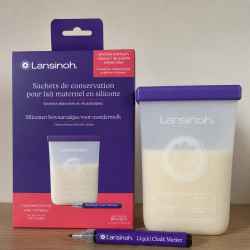 5 Sachets de conservation de lait maternel Neufs