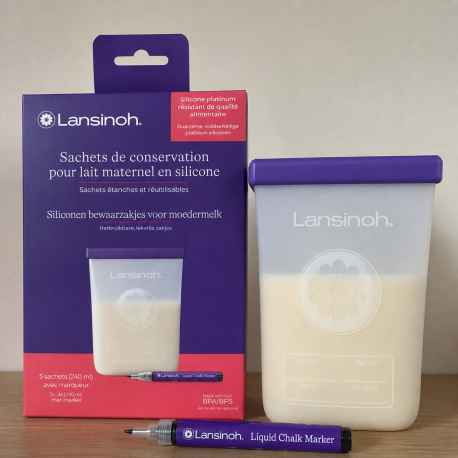 5 Sachets de conservation de lait maternel Neufs