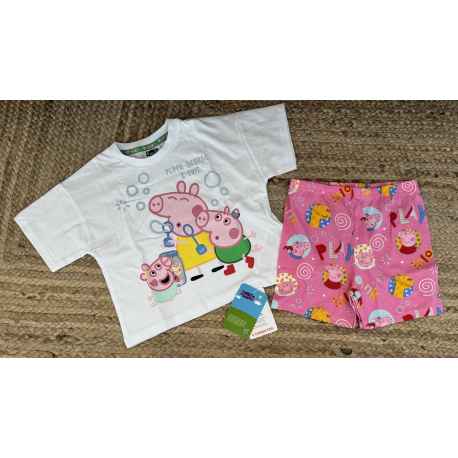 Pyjama Short PEPPA PIG 2/3 ans Neuf