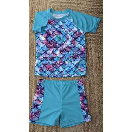 Maillot de Bain sirène 7/8ans Neuf