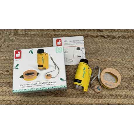 Microscope de poche en bois Janod Neuf