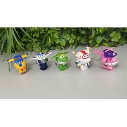 5 Figurines Super Wings transformables