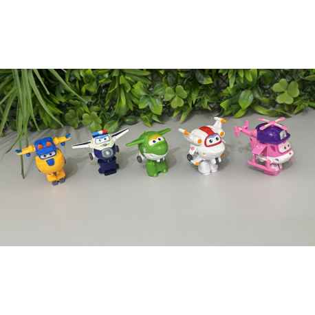 5 Figurines Super Wings transformables