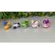 5 Figurines Super Wings transformables