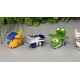 5 Figurines Super Wings transformables