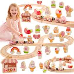 Circuit Train en bois Neuf