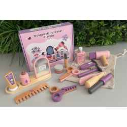 Coffret de coiffeur en bois
