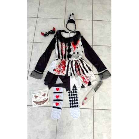 Déguisement Clown tueur 10/12 ans Neuf
