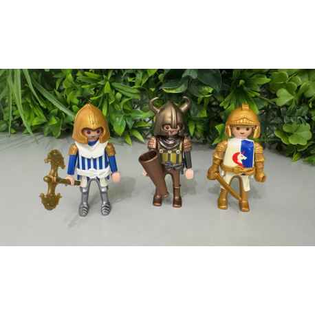 3 figurines PLAYMOBIL chevalier
