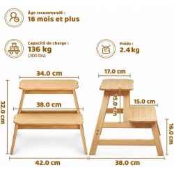 Marche pied Cosyland en bois Neuf
