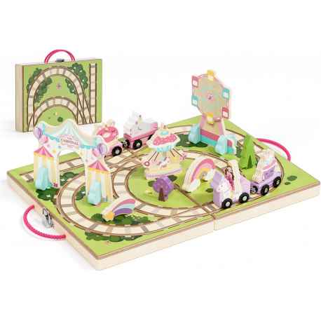 Train en bois "Licorne" neuf